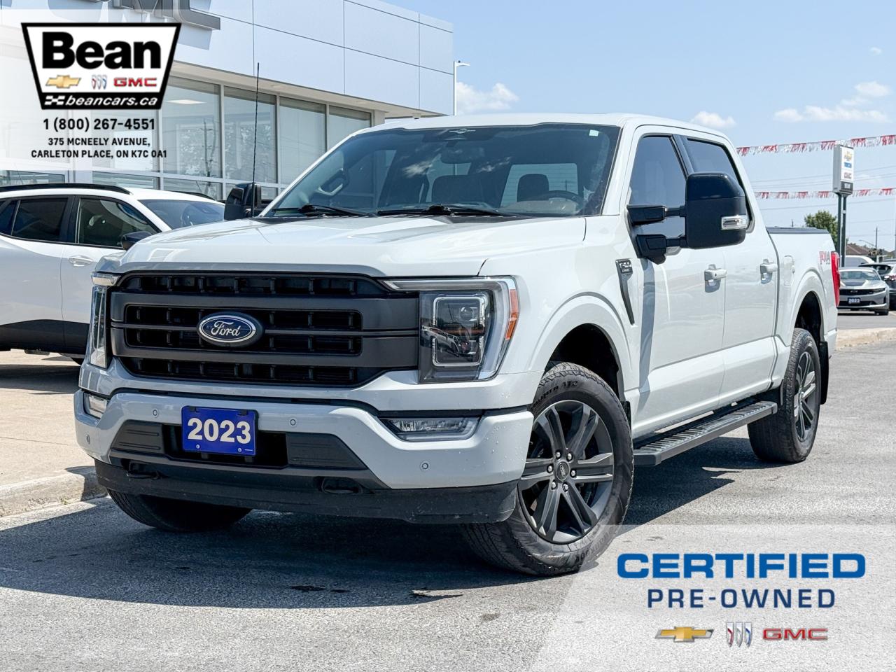 Used 2023 Ford F-150 Lariat ONE OWNER, CLEAN CARFAX, 3.5L V6, SUPER CREW SHORT BOX, HEATED & VENTILATED LEATHER SEATS, PANORAMIC SUNROOF, FX4 OFF ROAD PACKAGE, 20