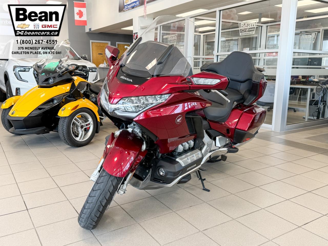 Used 2018 Honda Gold Wing GL1800 ONE OWNER, CLEAN CARFAX, GOLDWING GL 1800 6CYL, HEATED SEATS, HEATED HANDLE BARS, NAVIGATION, HARD SIDE SADDLE BAGS, KEYLESS TRUNK RELEASE for sale in Carleton Place, ON