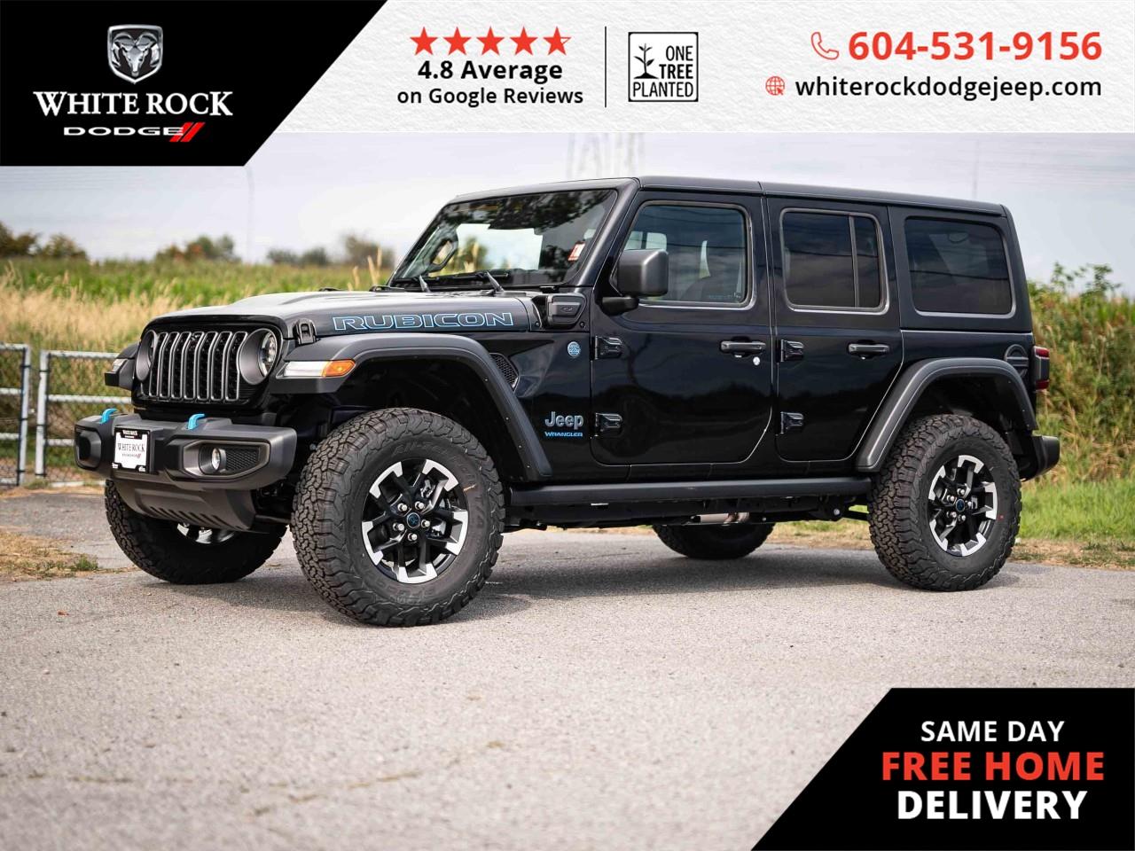 New 2025 Jeep Wrangler 4xe Rubicon for sale in Surrey, BC