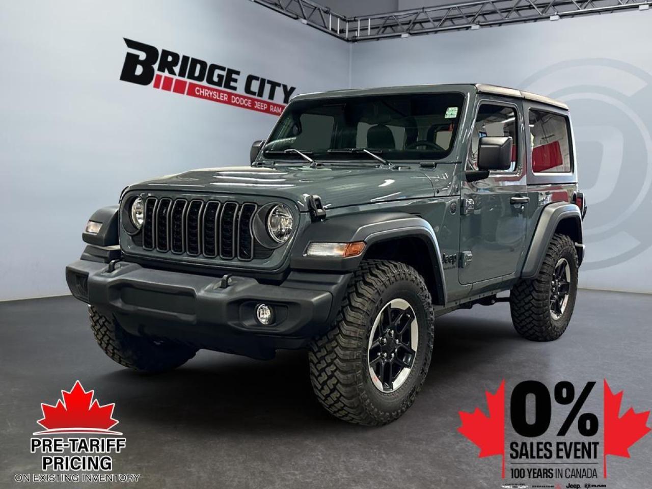 New 2025 Jeep Wrangler Sport - Mobile Hotspot -  Proximity Key for sale in Lethbridge, AB