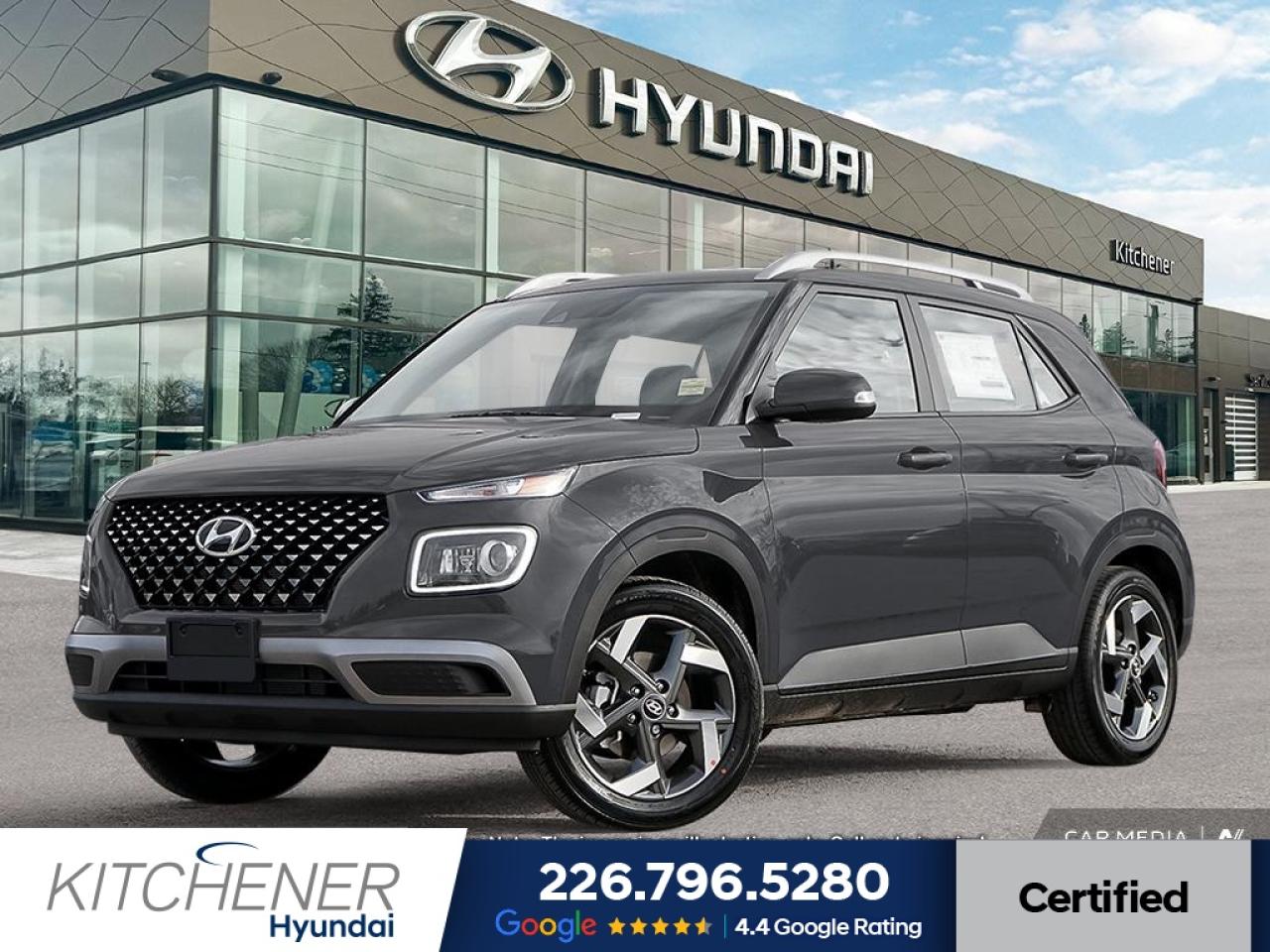 Used 2025 Hyundai Venue Ultimate w/Black Interior (IVT) LEATHER/SUNROOF/APPLE CAR PLAY/ANDROID AUTO for sale in Kitchener, ON