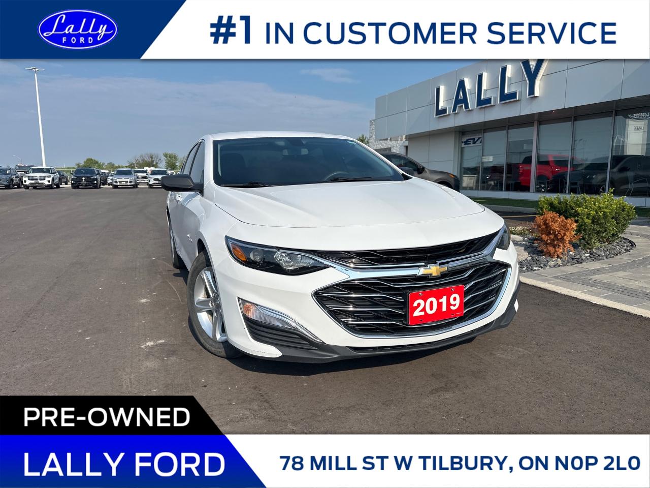 Used 2019 Chevrolet Malibu 1LS Sedan, Local Trade! for sale in Tilbury, ON