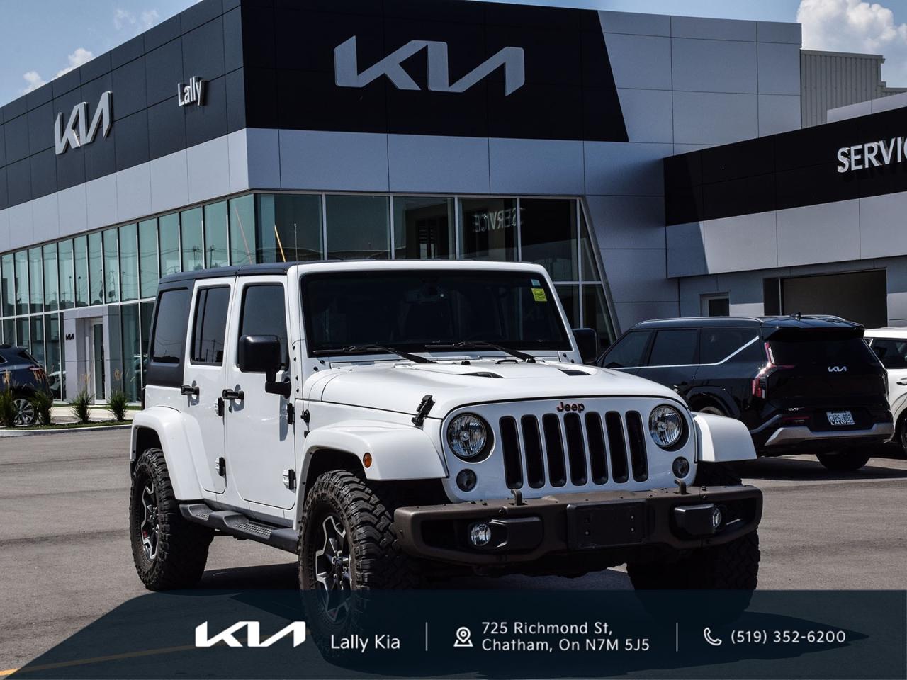 Used 2016 Jeep Wrangler Unlimited Sahara New Arrival | 75th Anniversary | Two Tops | Local Trade | Clean CarFax for sale in Chatham, ON