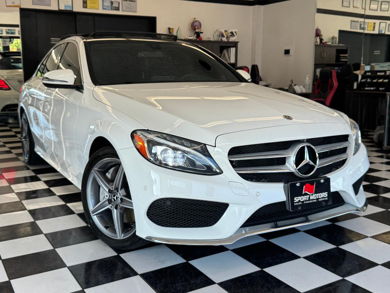 2018 Mercedes-Benz C-Class C300 4MATIC AMG+New Brakes+Roof+GPS+CLEAN CARFAX Photo14