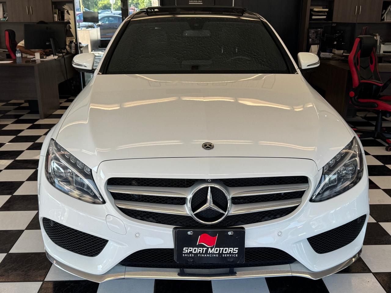 2018 Mercedes-Benz C-Class C300 4MATIC AMG+New Brakes+Roof+GPS+CLEAN CARFAX Photo9
