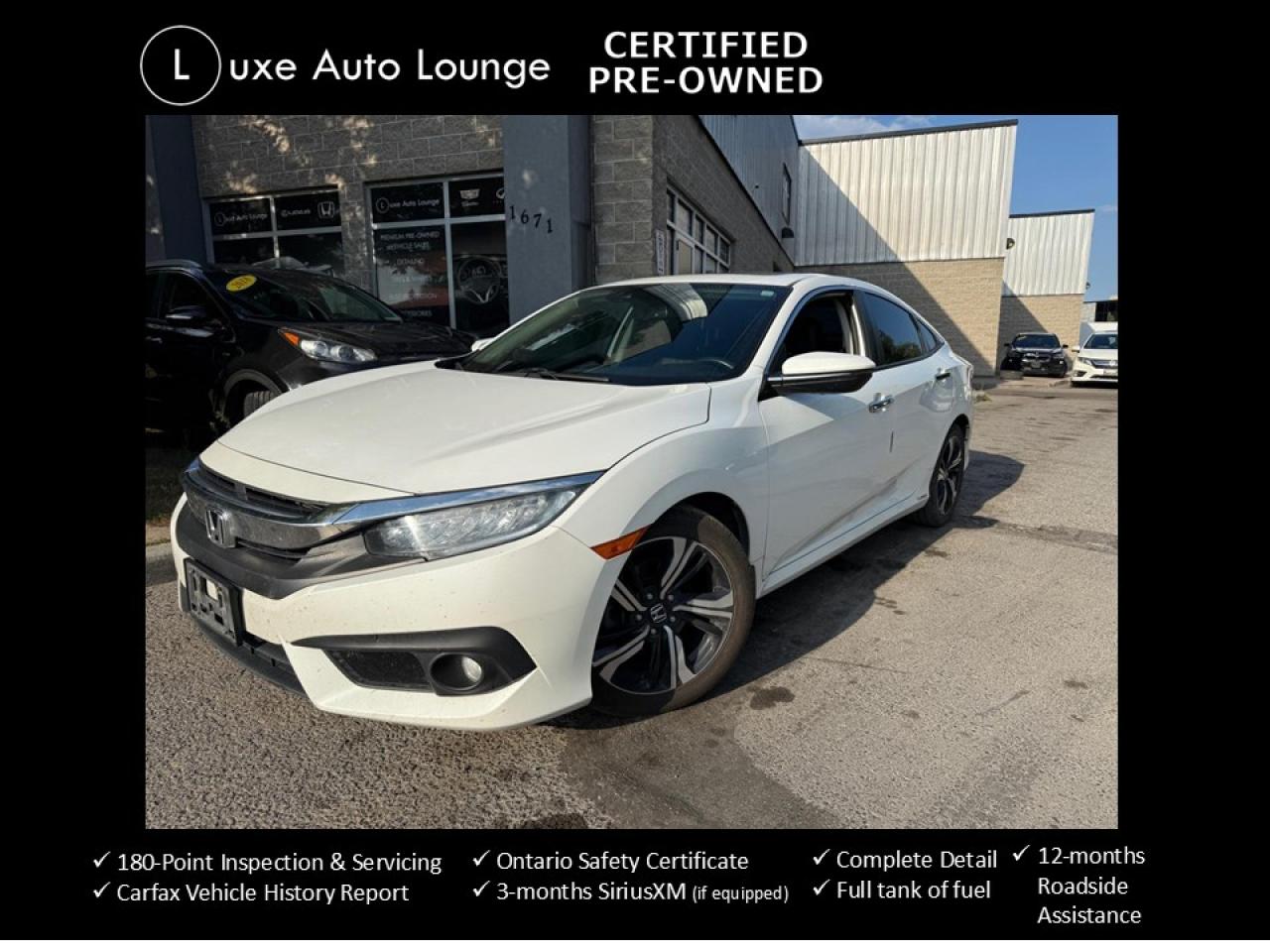 Used 2018 Honda Civic Touring | LEATHER | WIRELESS CHRG | CARPLAY for sale in Orleans, ON