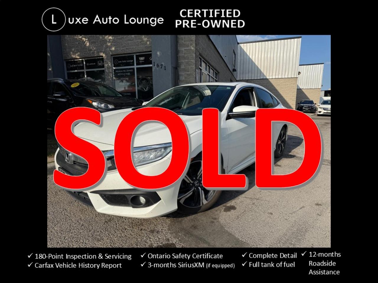 Used 2018 Honda Civic Touring | LEATHER | WIRELESS CHRG | CARPLAY for sale in Orleans, ON