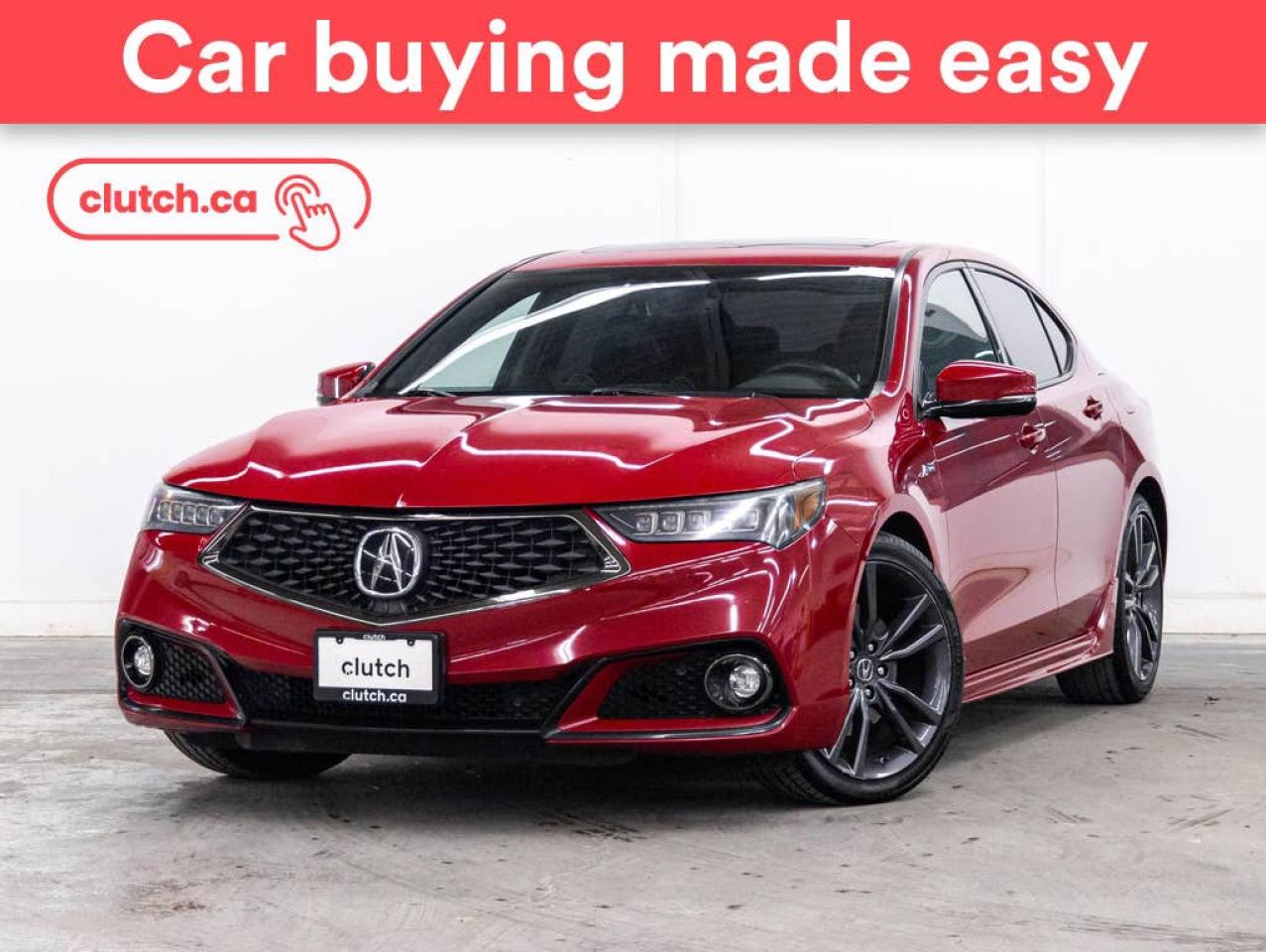 Used 2018 Acura TLX Tech A-Spec w/ Apple CarPlay & Android Auto, Power Moonroof, Nav for sale in Toronto, ON