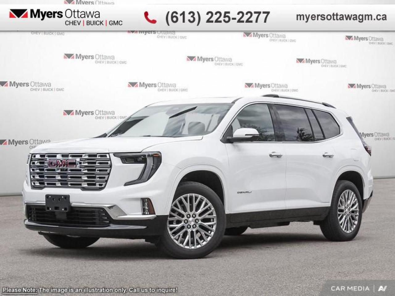 New 2025 GMC Acadia Denali  - Luxury Package -  Sunroof for sale in Ottawa, ON