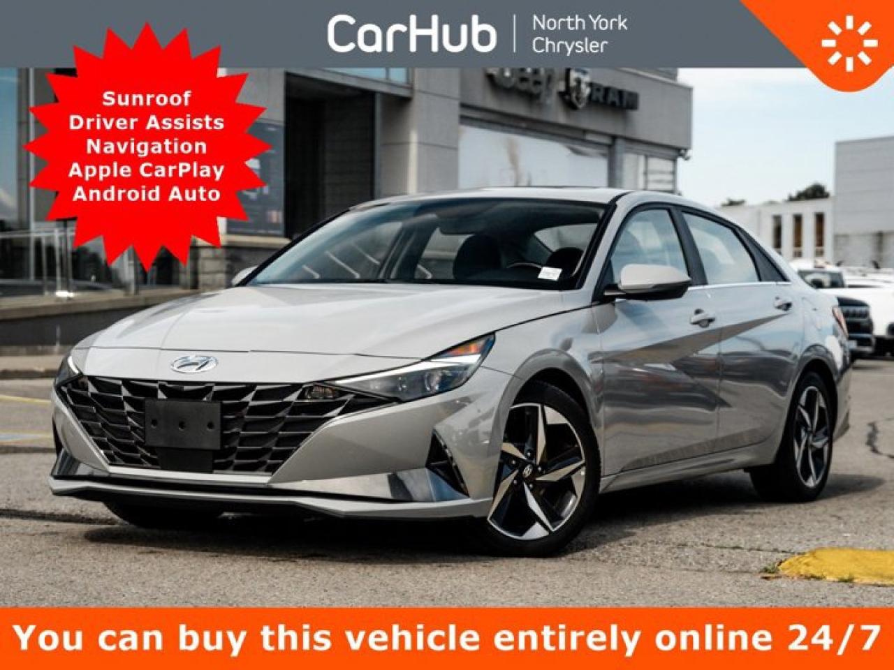 Used 2022 Hyundai Elantra Ultimate Tech IVT Sunroof Driver Assists Navigation for sale in Thornhill, ON