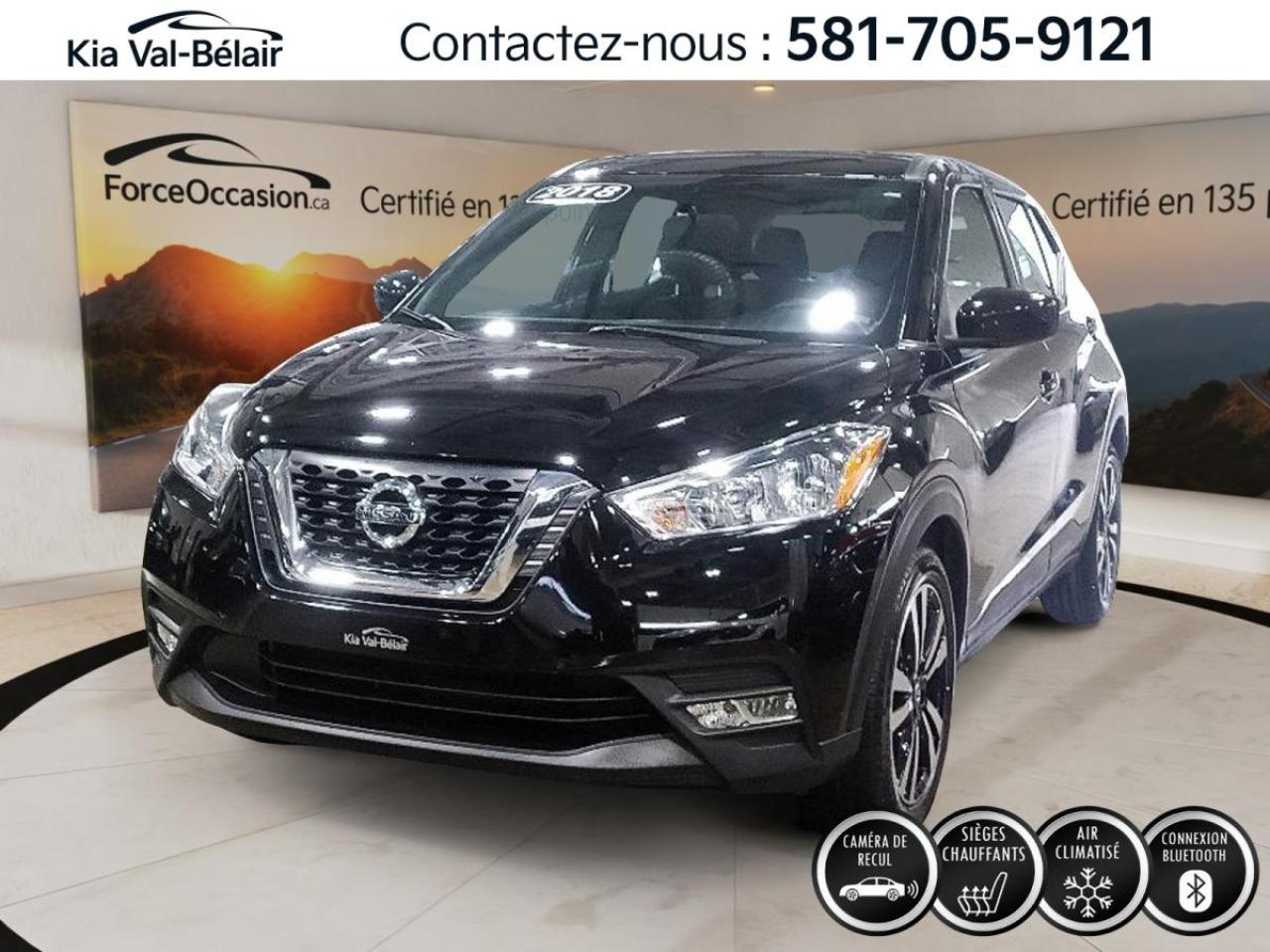 Used 2018 Nissan Kicks SV *CRUISE *CAMERA *SIEGES CHAUFF *A/C *BLUETOOTH for sale in Québec, QC