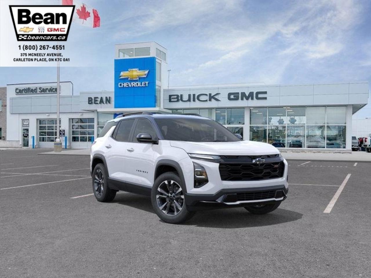 New 2026 Chevrolet Equinox RS 1.5L 4CYL WITH REMOTE START/ENTRY, HEATED SEATS, HEATED STEERING WHEEL, ADAPTIVE CRUISE CONTROL, HD SURROUND VISION, POWER LIFTGATE for sale in Carleton Place, ON