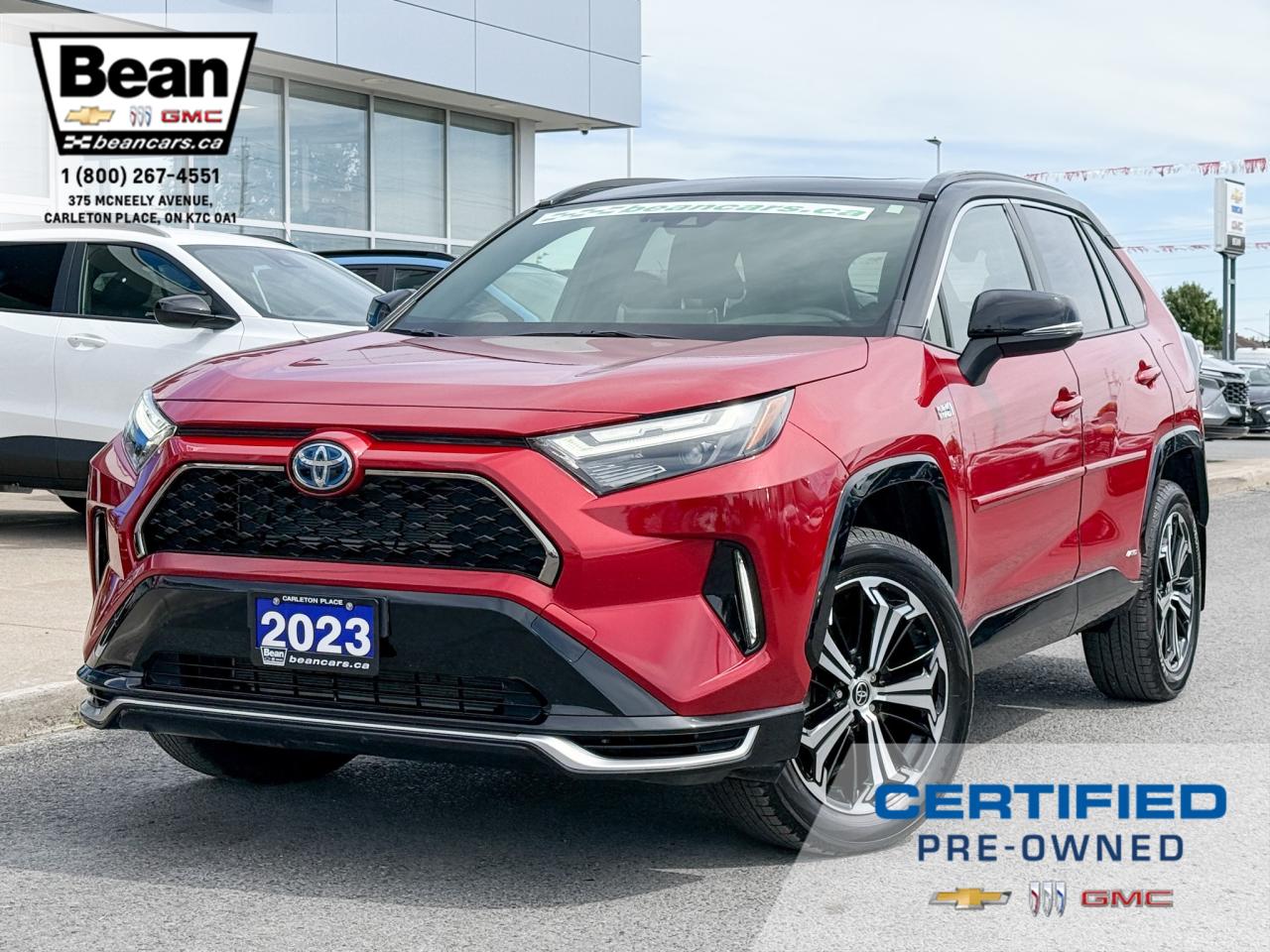 Used 2023 Toyota RAV4 Prime XSE 2.5L PLUG-IN HYBRID WITH REMOTE ENTRY, HEATED SEATS, HEATED STEERING WHEEL, SUNROOF, POWER LIFTGATE, DRIVE MODES, APPLE CARPLAY AND ANDROID AUTO for sale in Carleton Place, ON