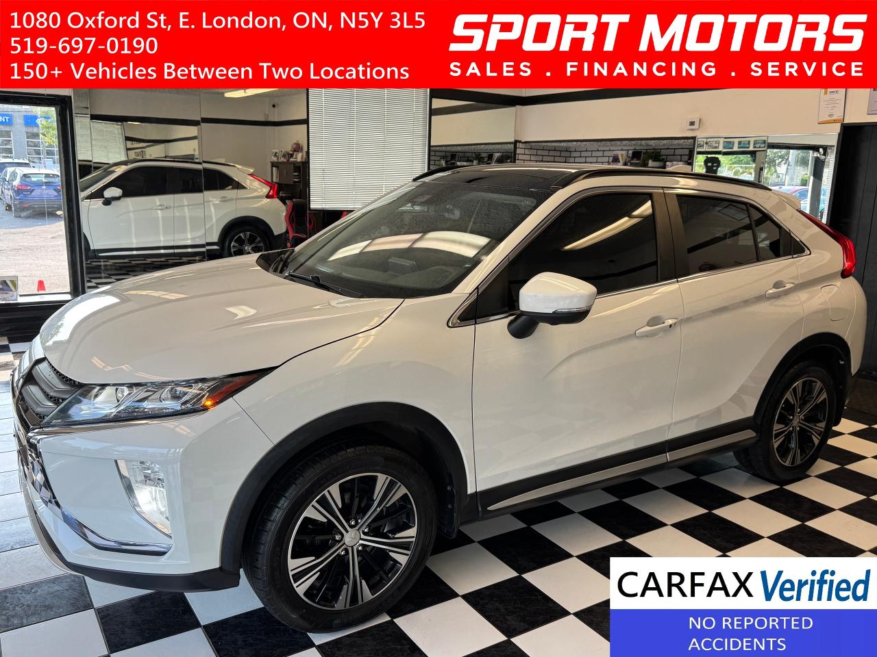 2019 Mitsubishi Eclipse Cross GT AWD+Adaptive Cruise+Leather+Roof+CLEAN CARFAX