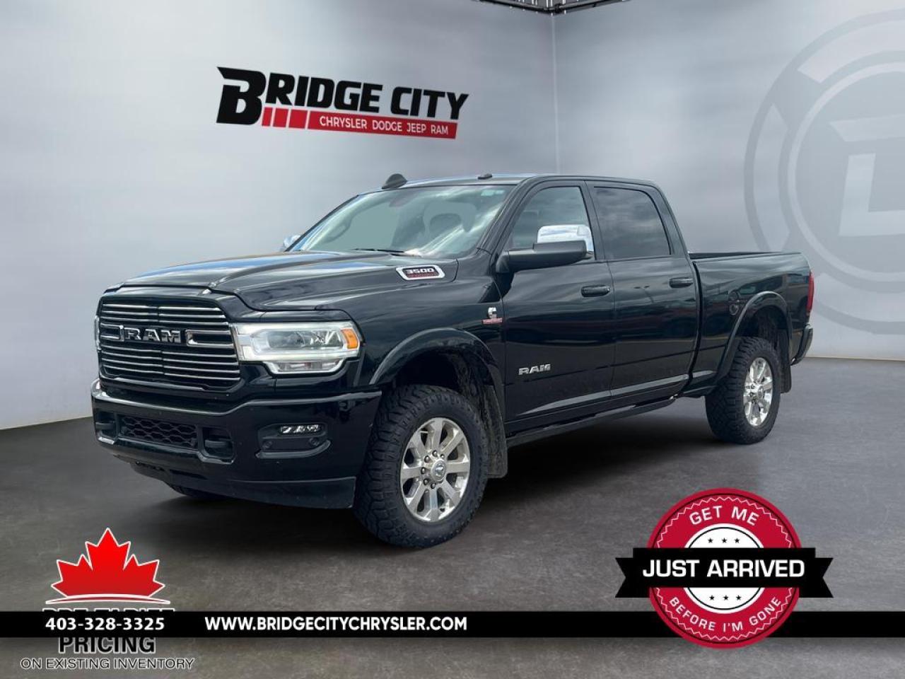 Used 2022 RAM 3500 Laramie 6.7L Diesel - 12 Screen - 20 Wheels - Sport Appearance Pkg - Side Steps - Leather - Navigation for sale in Lethbridge, AB