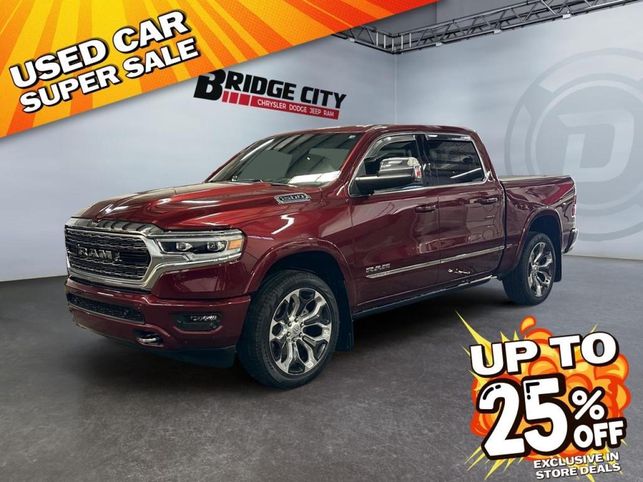Used 2024 RAM 1500 Limited 5.7L Hemi - Power Side Steps - 3.92 Rear Towing - Harman Kardon Sound - Digital Rear View Mirror - Trailer Tow Pkg - 22 Wheels for sale in Lethbridge, AB
