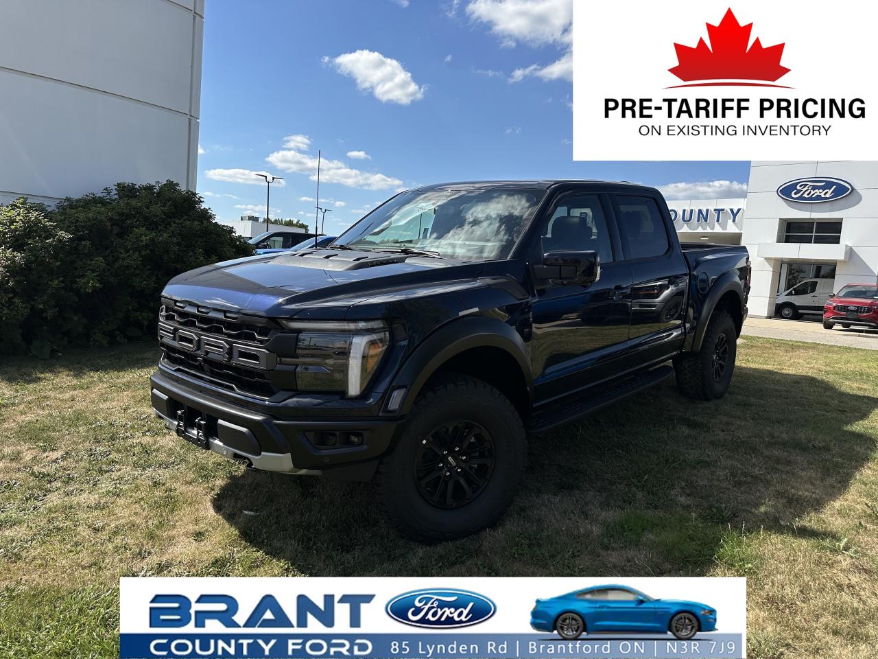 New 2025 Ford F-150 RAPTOR | TWIN PANEL MOONROOF | 3.6L VI HO | for sale in Brantford, ON