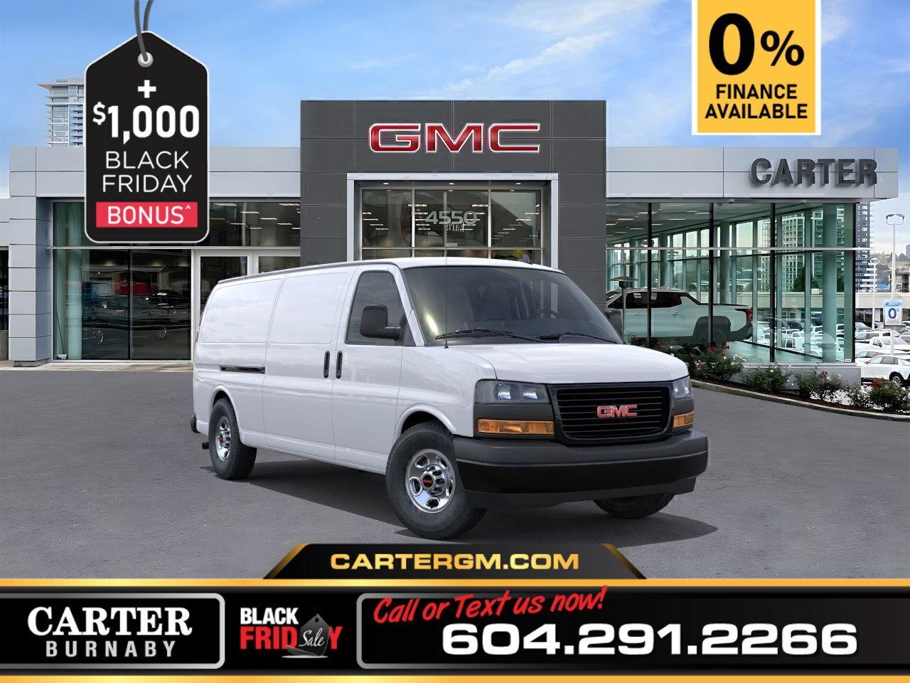 New 2025 GMC Savana Cargo Van 3500 RWD | 6.6L V8 ENGINE/9600 LB GVWR for sale in Burnaby, BC
