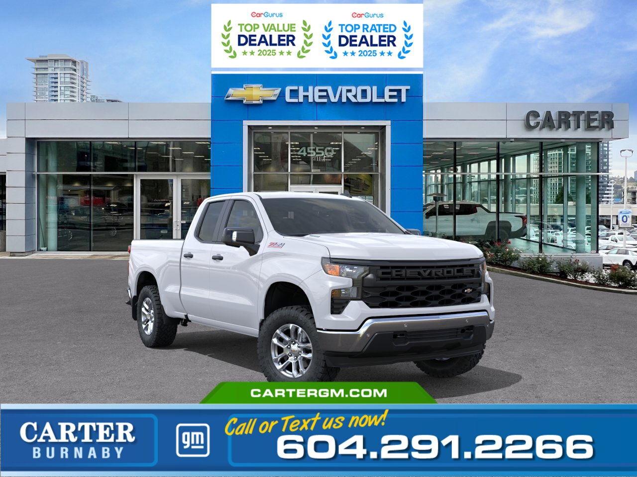 New 2026 Chevrolet Silverado 1500 1500 4WD | 5.3L ENGINE/Z71 OFF-ROAD/HD REAR CAMERA for sale in Burnaby, BC