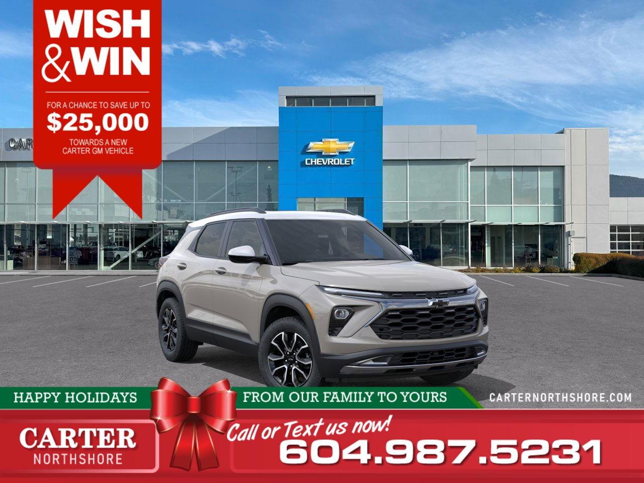 New 2026 Chevrolet TrailBlazer ACTIV AWD | WISH & WIN - SAVE UP TO $25,000! for sale in North Vancouver, BC