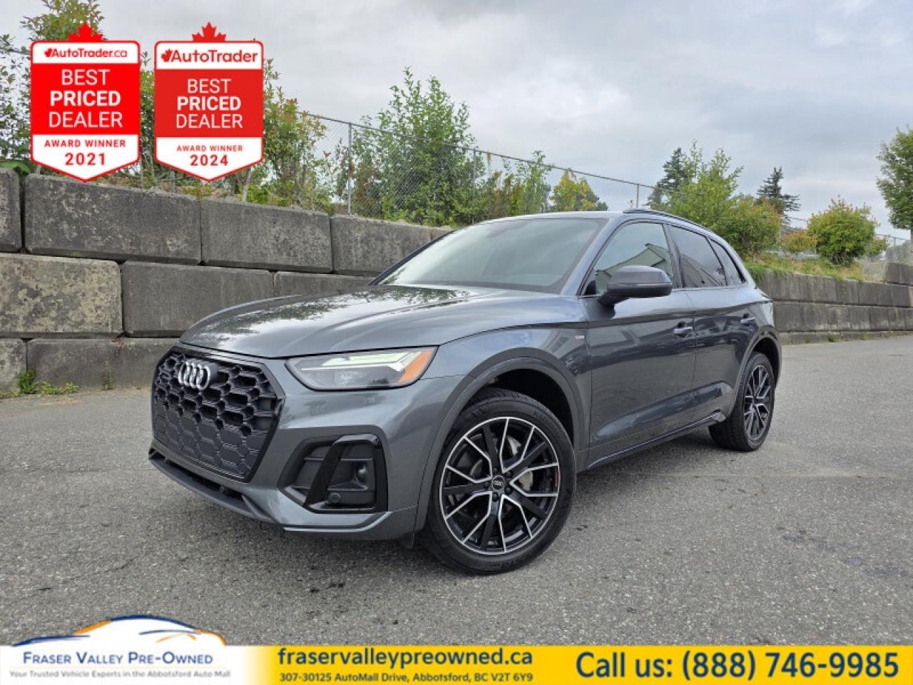 Used 2021 Audi Q5 Progressiv 45 TFSI quattro  - Sunroof - $157.54 /W for sale in Abbotsford, BC