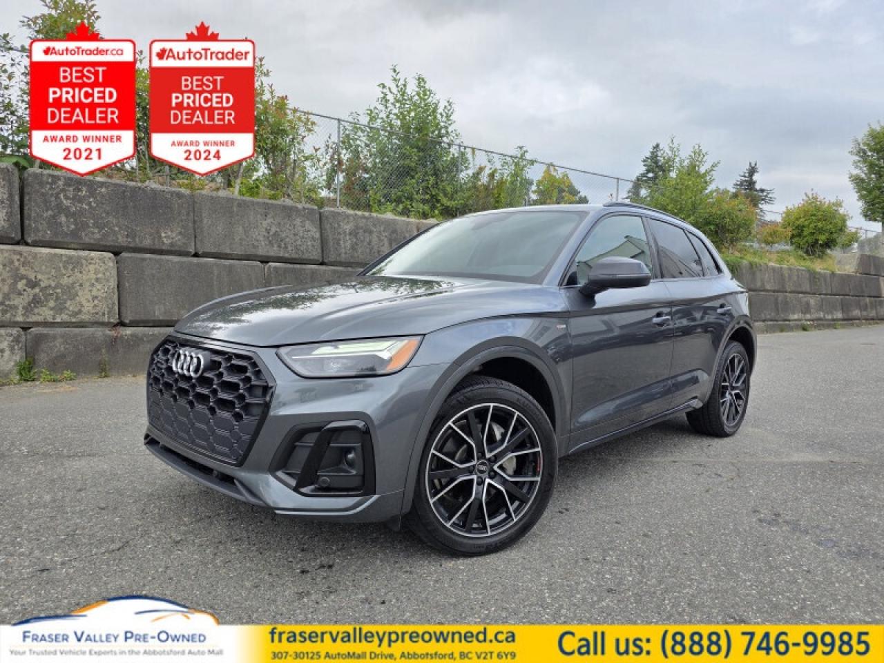 Used 2021 Audi Q5 Progressiv 45 TFSI quattro  - Sunroof - $157.54 /W for sale in Abbotsford, BC