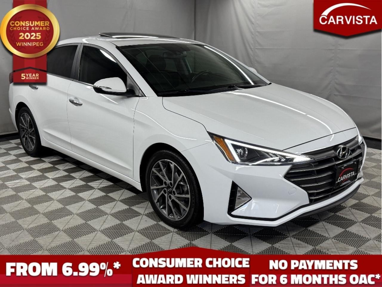 Used 2020 Hyundai Elantra Luxury IVT - NO ACCIDENTS/SUNROOF/HEATED SEATS - for sale in Winnipeg, MB