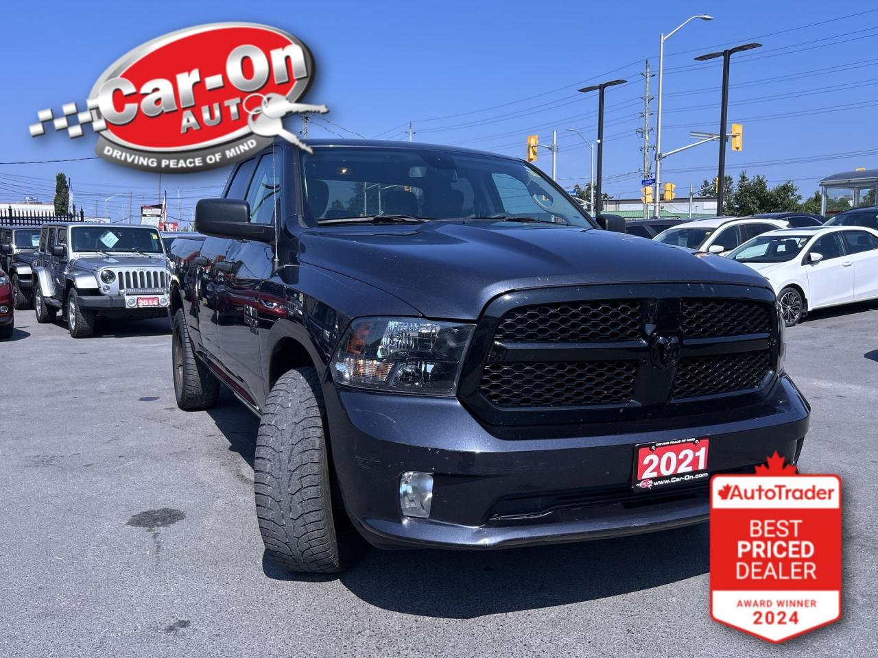 ONLY 63,000KMS!! EXPRESS 4X4 NIGHT EDITION!! 8.4-Inch touchscreen w/ Android Auto/ Apple CarPlay, backup camera, dual-zone climate control, tow package w/ integrated trailer brake controller, 6-foot 4-inch box, automatic headlights, keyless entry, power locks, power windows, power mirrors, cruise control, Bluetooth and more!!This vehicle just landed and is awaiting a full detail and photo shoot. Contact us and book your road test today!