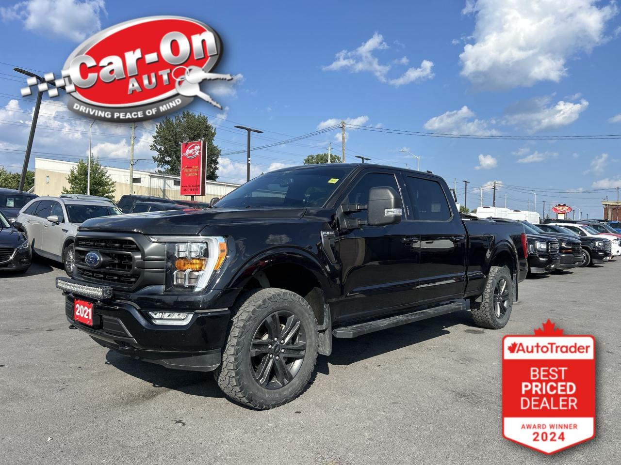 XLT SPORT SUPERCREW 4X4 W/ FX4 OFF-ROAD PACKAGE!! Heated seats, massive 12-inch touchscreen w/ navigation, remote start, blind spot monitor, rear cross-traffic alert, pre-collision system, lane keep assist, backup camera, 20-inch alloys, hard tri-folding tonneau cover, Android Auto/ Apple CarPlay, dual-zone climate control, automatic headlights w/ auto highbeams, tow mirrors, tow package w/ integrated trailer brake controller, 6-foot 6-inch box w/ spray-in bedliner, Pro power onboard, keyless entry w/ push start, full power group incl. power seat, leather-wrapped steering wheel, running boards, back rack, cruise control, Bluetooth and more!! This vehicle just landed and is awaiting a full detail and photo shoot. Contact us and book your road test today!
