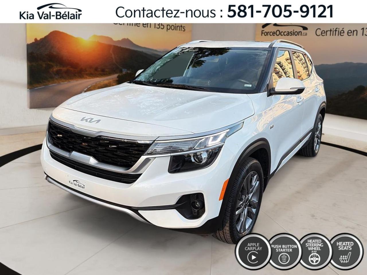 Used 2022 Kia Seltos EX *AWD *TOIT *CUIR *CAMERA *CARPLAY *SIEGES CHAUFF for sale in Québec, QC