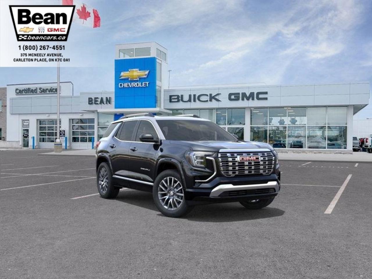 New 2026 GMC Terrain Denali 1.5L 4 CYL WITH REMOTE START/ENTRY, SUNROOF, HEATED/VENTILATED SEATS, HEATED STEERING WHEEL, ADAPTIVE CRUISE CONTROL, BOSE SOUND SYSTEM, APPLE CARPLAY AND ANDROID AUTO for sale in Carleton Place, ON