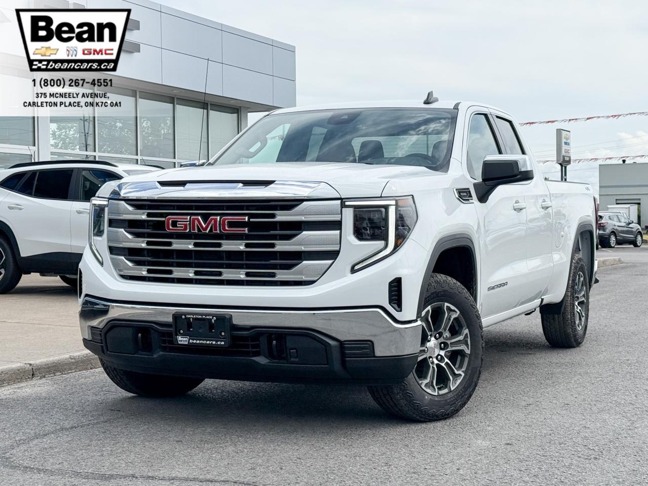 New 2026 GMC Sierra 1500 SLE 2.7L 4CYL WITH REMOTE START/ENTRY, HEATED SEATS, HEATED STEERING WHEEL, CRUISE CONTROL, HD REAR VISION CAMERA, APPLE CARPLAY AND ANDROID AUTO for sale in Carleton Place, ON