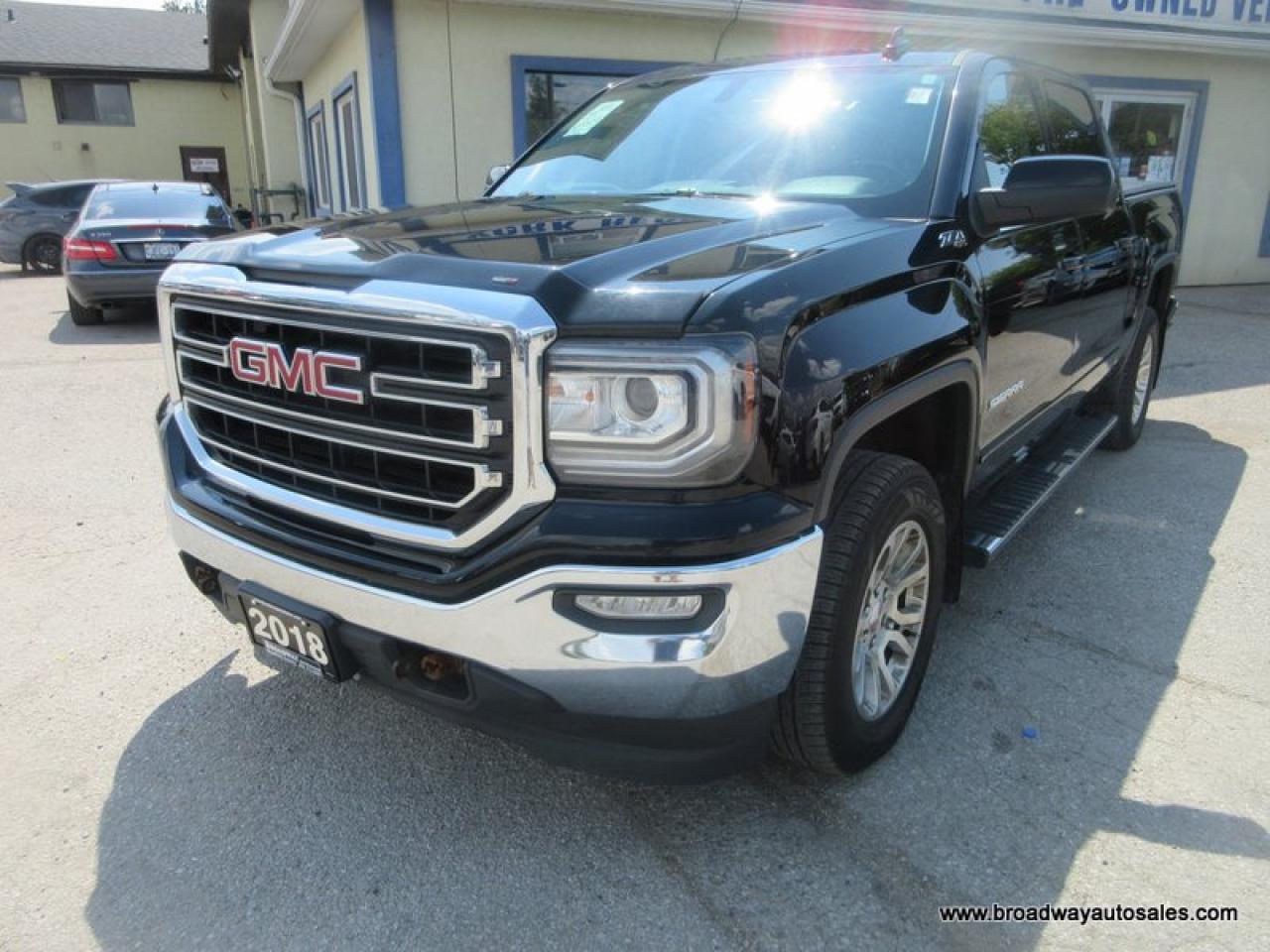 2018 GMC Sierra 1500 GREAT VALUE SLE-Z71-PACKAGE 5 PASSENGER 5.3L - V8.. 4X4.. CREW-CAB.. SHORTY.. HEATED SEATS.. TRAILER BRAKE.. BACK-UP CAMERA.. BLUETOOTH SYSTEM..