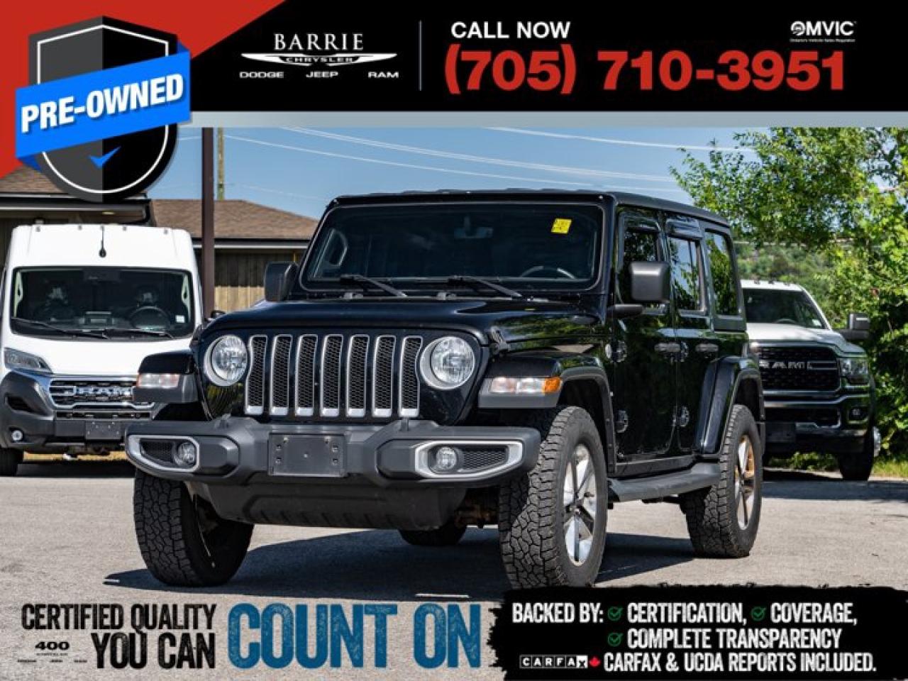 Used 2019 Jeep Wrangler Unlimited Sahara for sale in Barrie, ON