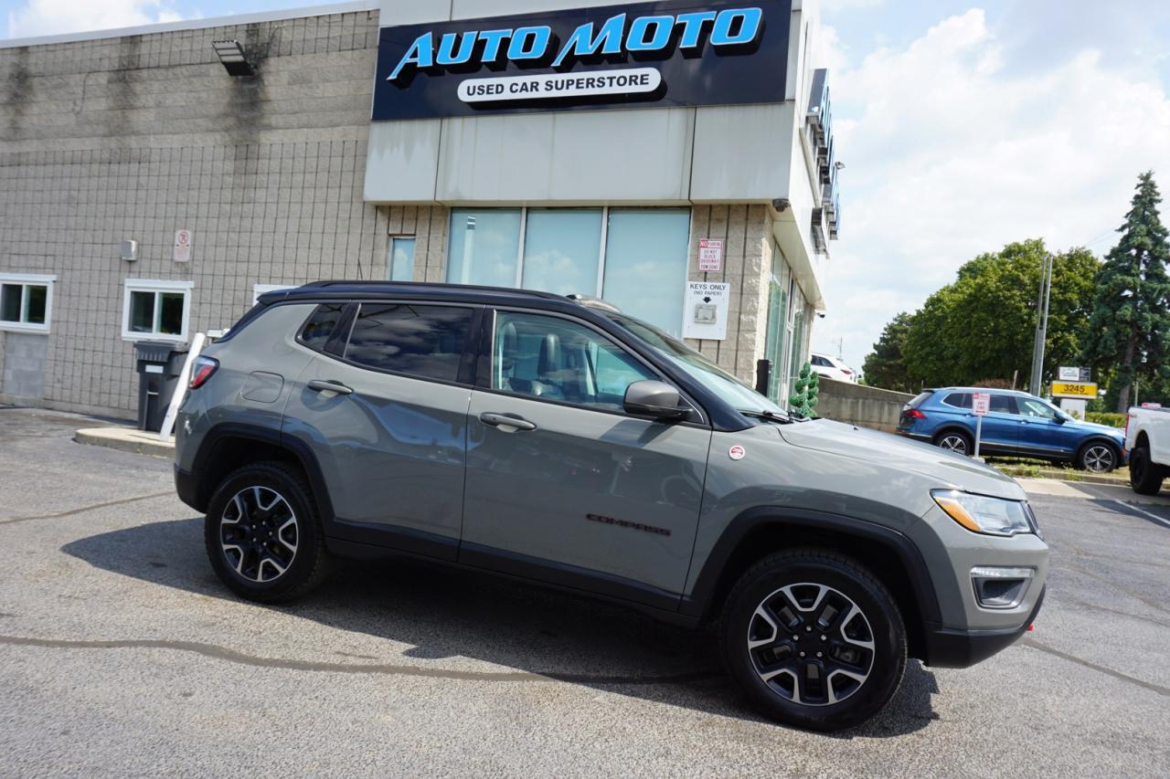 Used 2019 Jeep Compass TRAILHAWK 4WD CERTIFIED CAMERA NAV BLUETOOTH LEATHER HEATED SEATS PANO ROOF CRUISE ALLOYS for sale in Burlington, ON