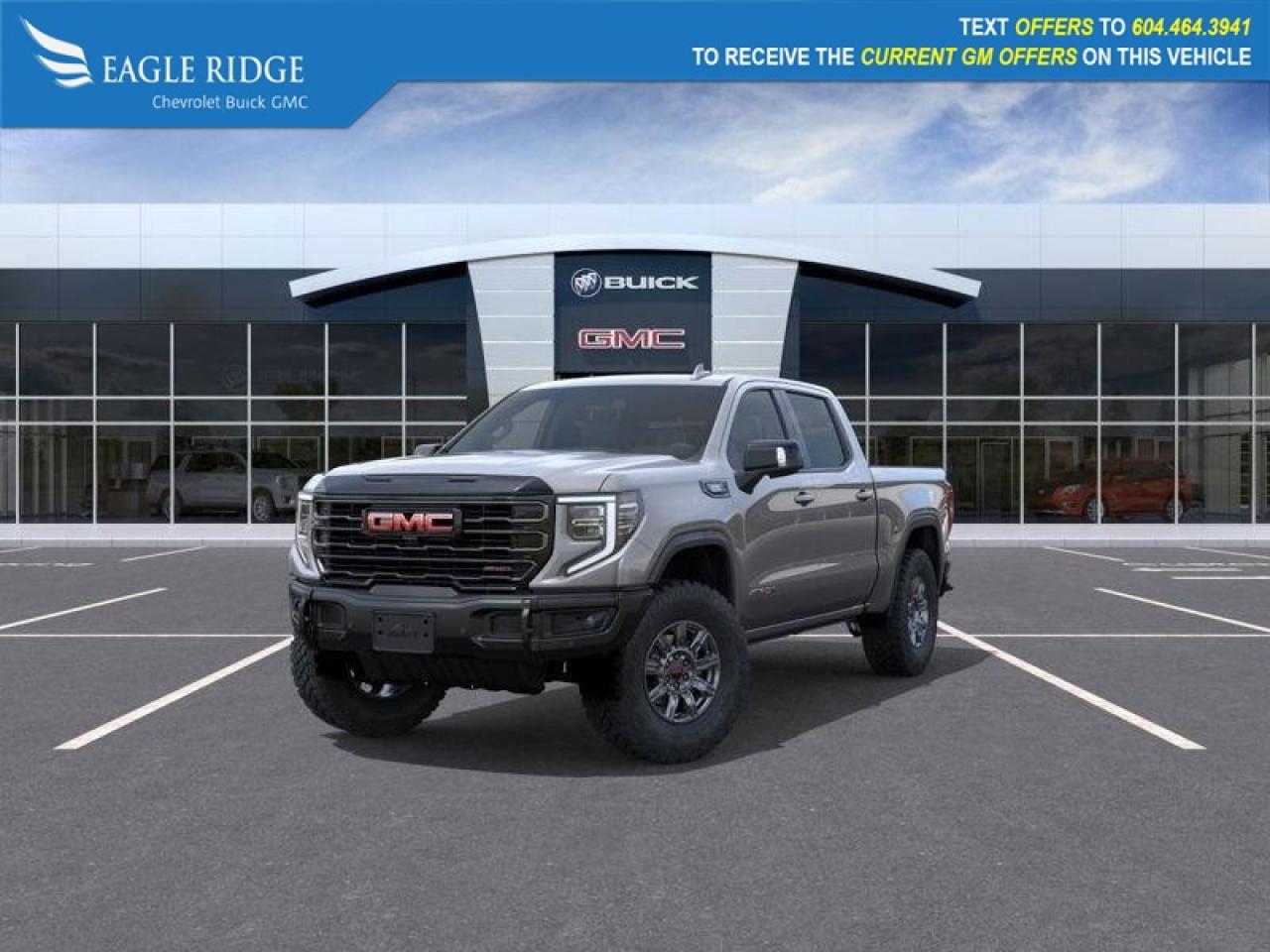 New 2026 GMC Sierra 1500 AT4X Power Front Windows w/Driver Express Up/Down, Power Front Windows w/Passenger Express Down, Power Rear Windows w/Express Down, Power steering, Power windows, Push Button Start, Remote keyless entry, R for sale in Coquitlam, BC