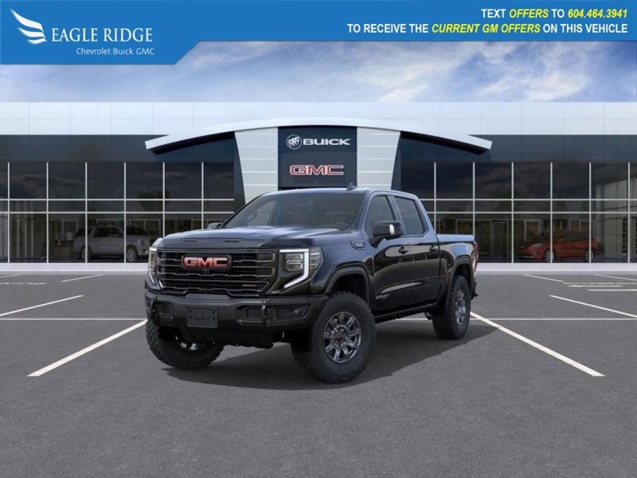 New 2026 GMC Sierra 1500 AT4X Power Front Windows w/Driver Express Up/Down, Power Front Windows w/Passenger Express Down, Power Rear Windows w/Express Down, Power steering, Power windows, Push Button Start, Remote keyless entry, R for sale in Coquitlam, BC