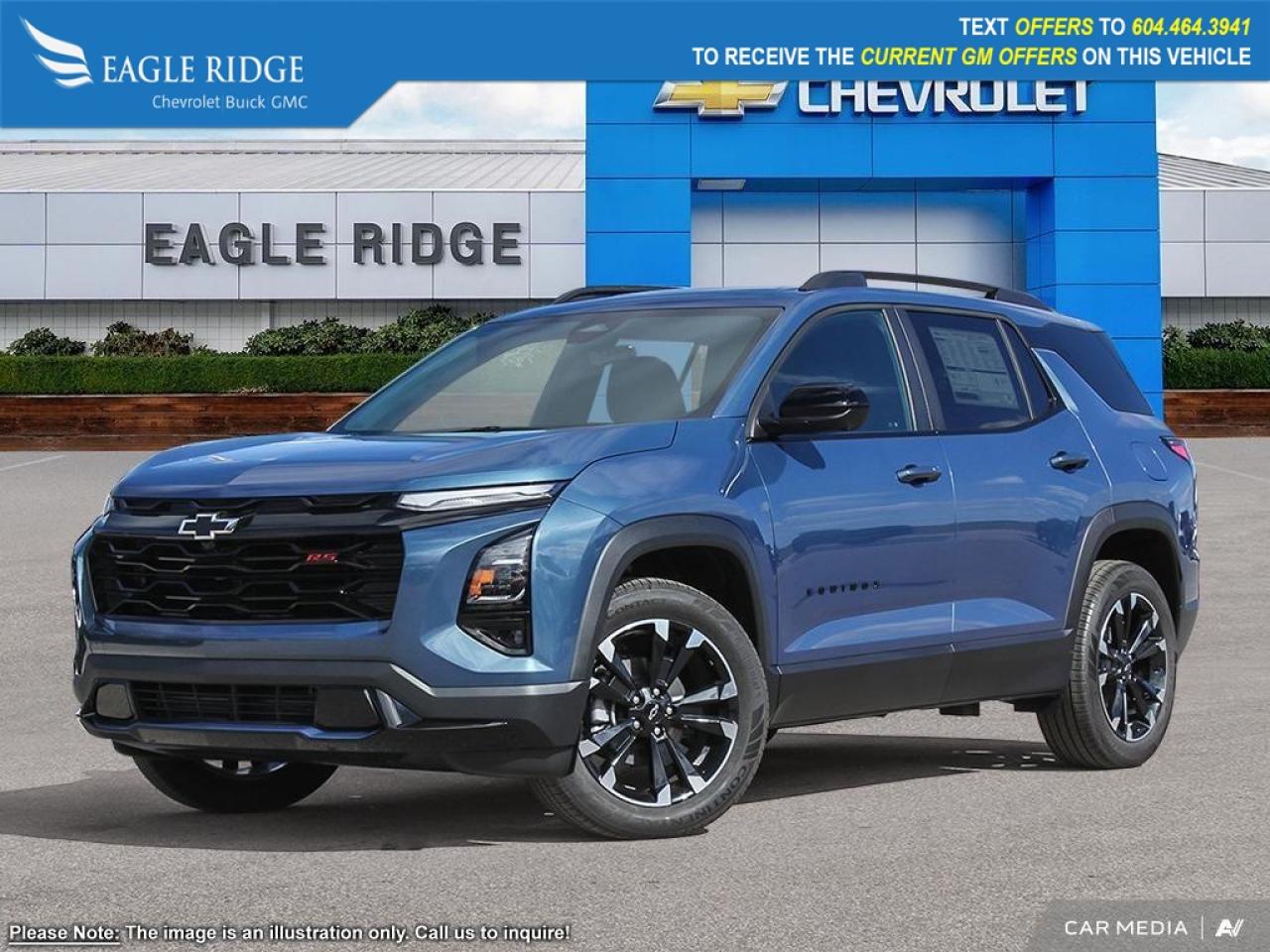 New 2026 Chevrolet Equinox RS automatic stop/start, adaptive cruise control, active noise cancellation, lane keep assist, 11-inch driver information center, 11.3-inch LCD display with Google built-in. for sale in Coquitlam, BC