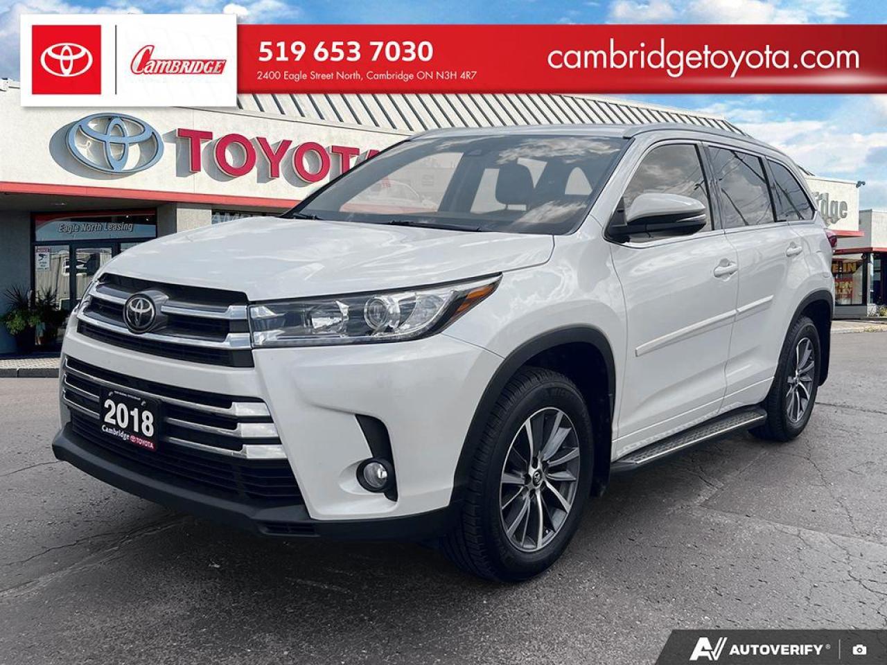 Used 2018 Toyota Highlander XLE for sale in Cambridge, ON