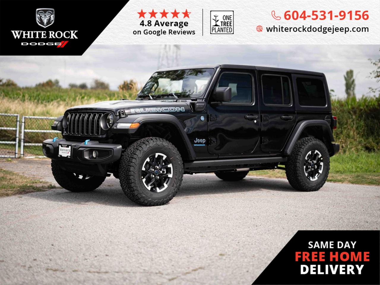 New 2025 Jeep Wrangler 4xe RUBICON for sale in Surrey, BC
