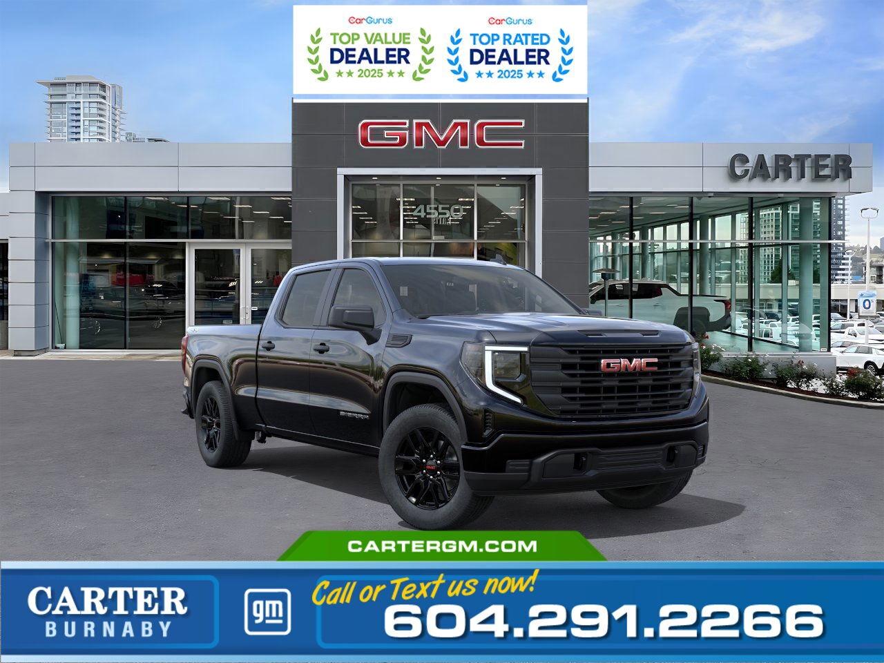 New 2026 GMC Sierra 1500 PRO 4WD | 5.3l engine/hd rear camera for sale in Burnaby, BC