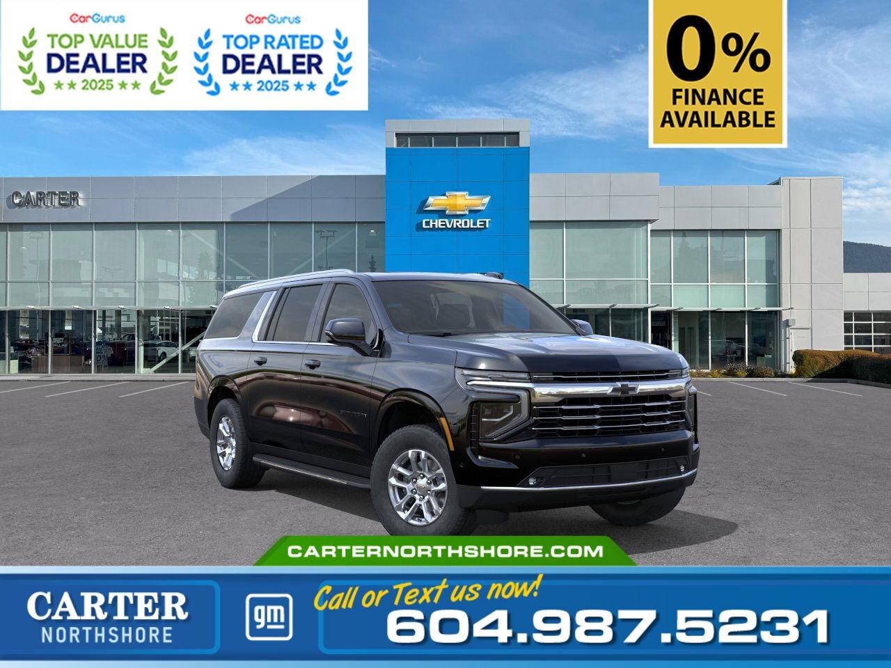 New 2025 Chevrolet Suburban 1LT | 0% FINANCE AVAILABLE - LIMITED TIME! for sale in North Vancouver, BC