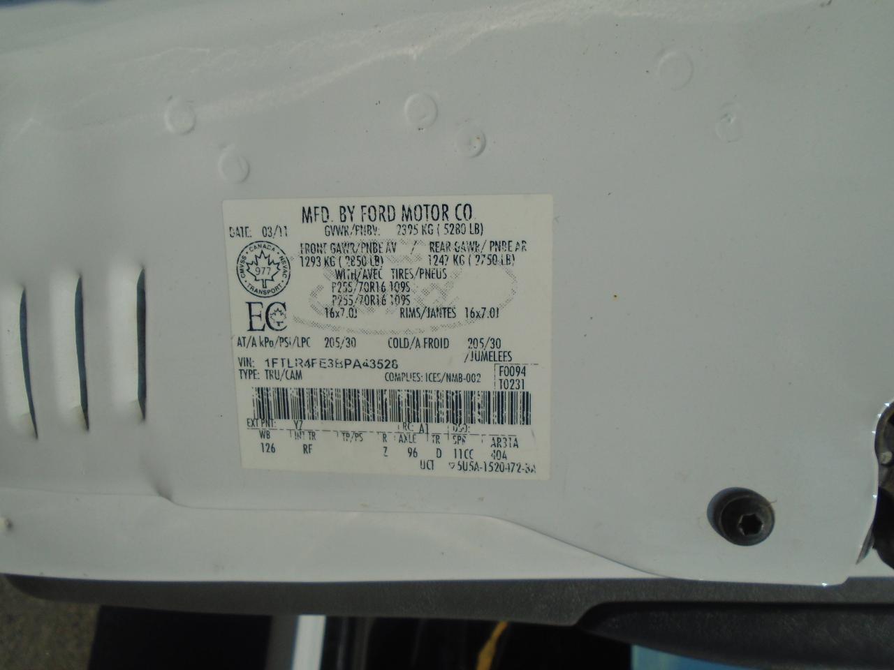 2011 Ford Ranger 4WD SuperCab 126  Sport - Photo #31