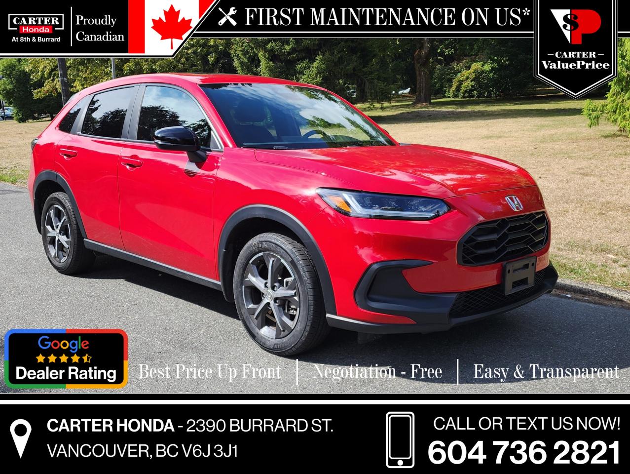 Used 2023 Honda HR-V SPORT AWD APPLE/ANDROID, RMT START, SUNROOF for sale in Vancouver, BC