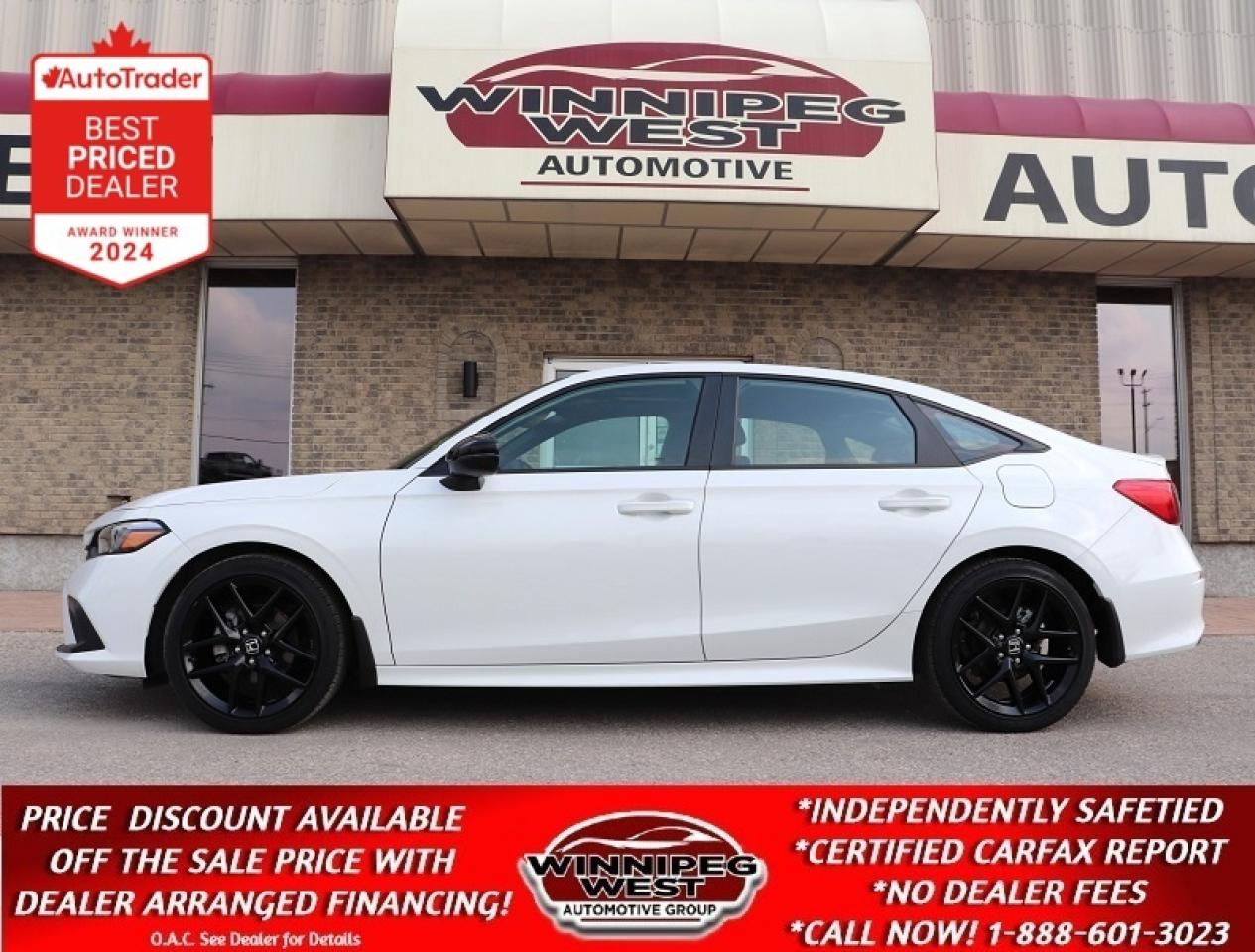 Used 2023 Honda Civic Sedan ONLY 10K!, HEATED SEATS, WHEEL & SUNROOF, MB CAR!! for sale in Headingley, MB