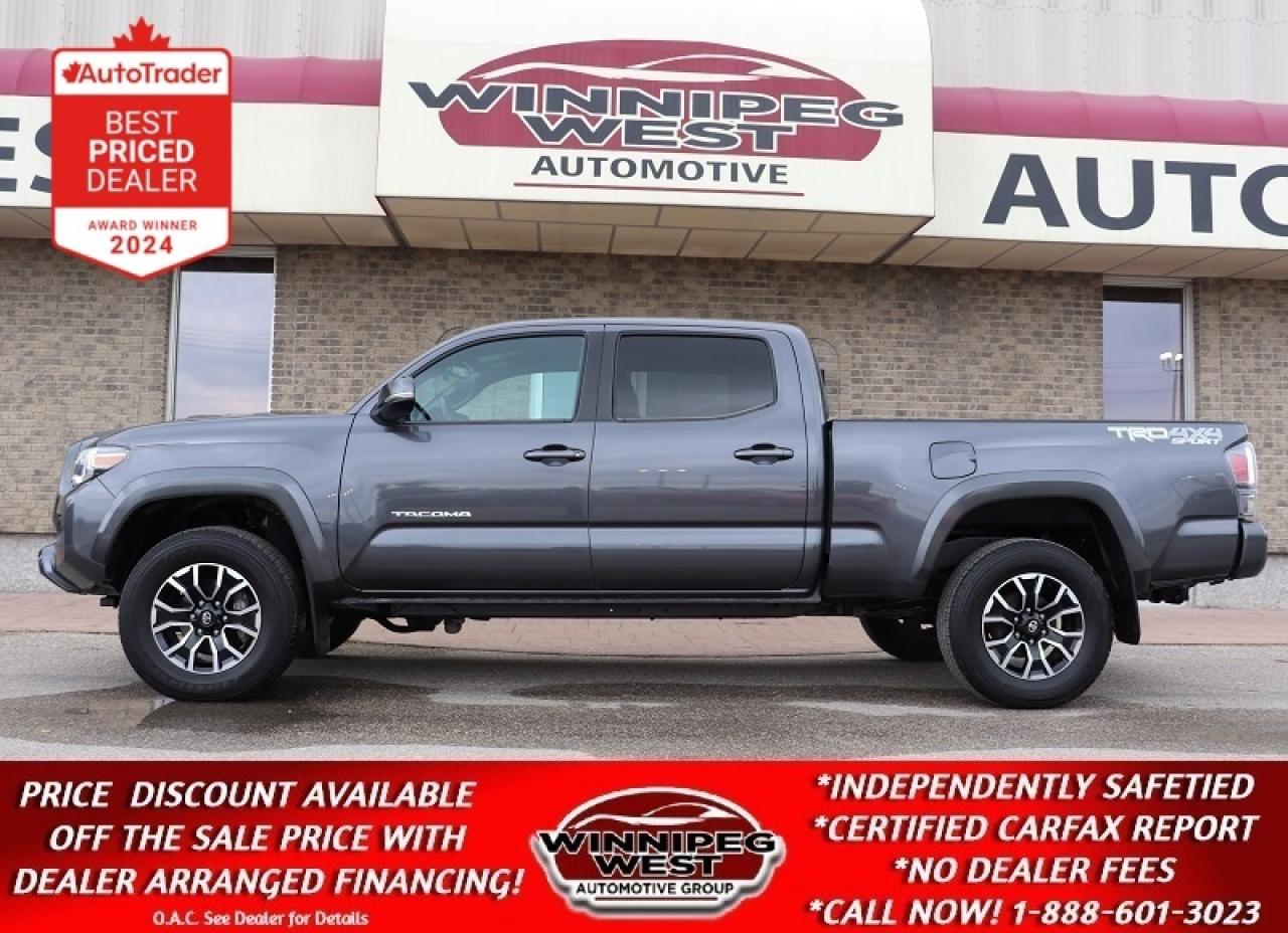 Used 2022 Toyota Tacoma TRD SPORT V6 4X4, CLEAN CARFAX, LOW KMS MB TRUCK, for sale in Headingley, MB