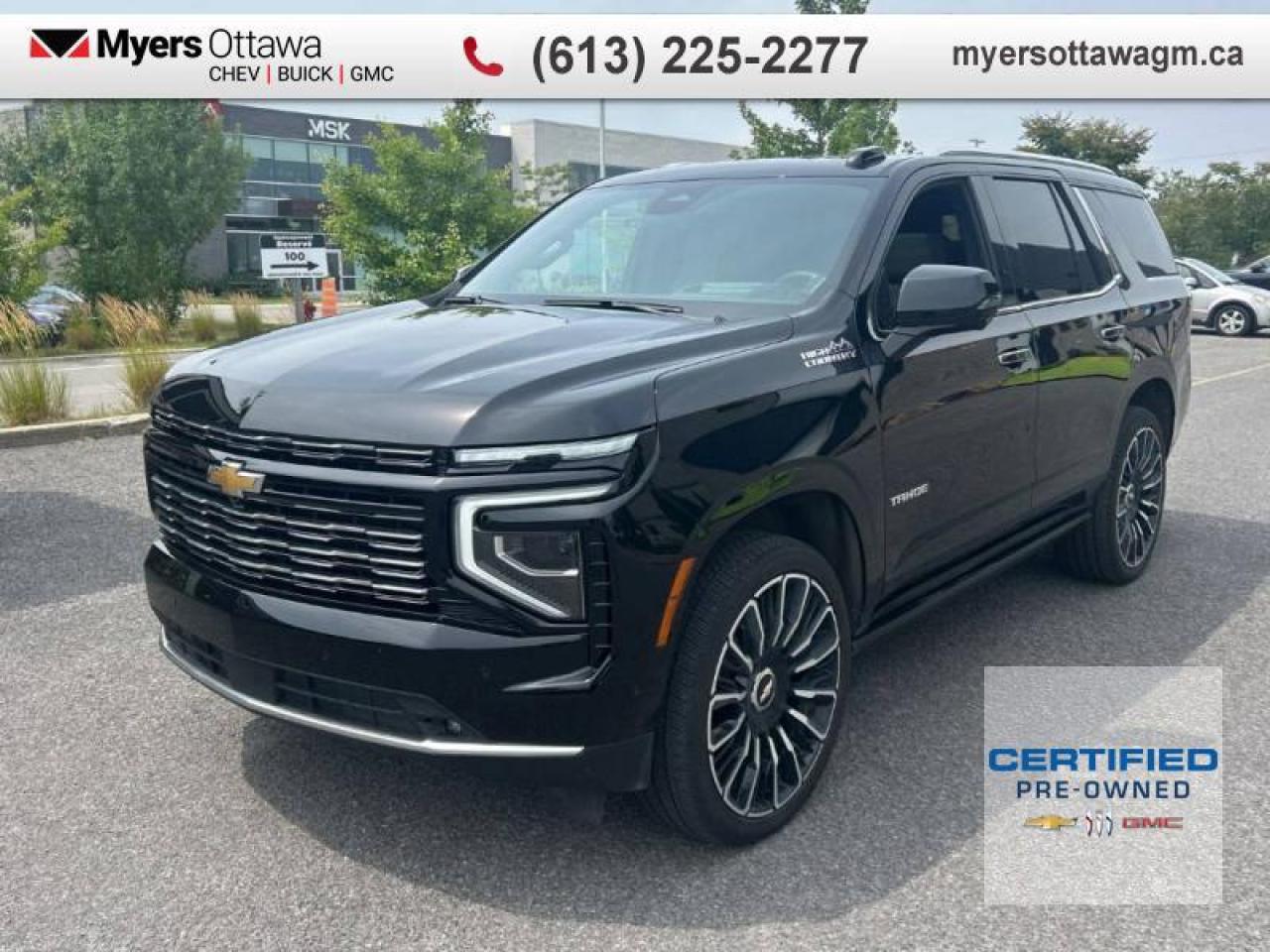 Used 2025 Chevrolet Tahoe High Country  HIGH COUNTRY DELUXE, SUNROOF, 24'S, LOADED for sale in Ottawa, ON