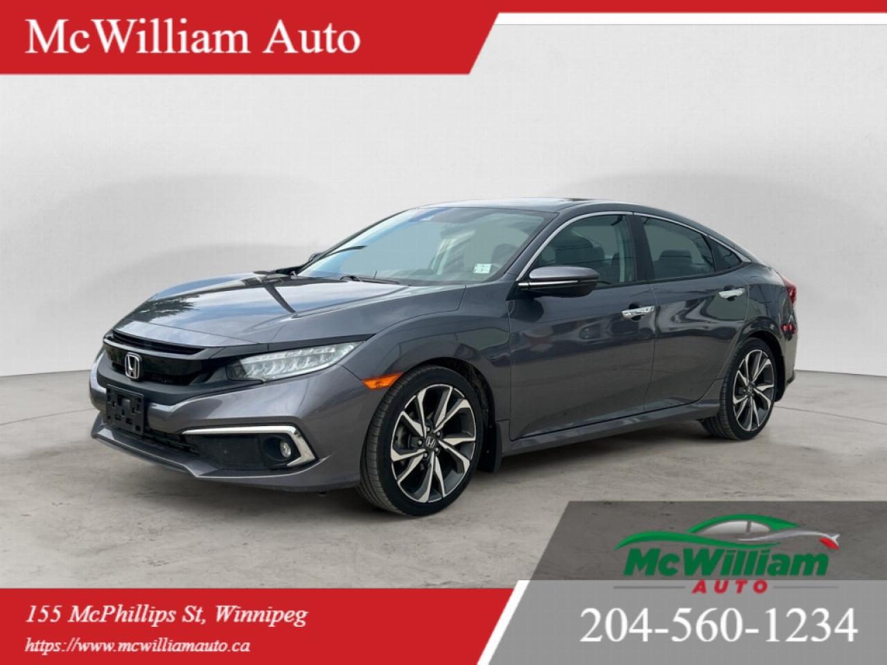 Used 2020 Honda Civic Touring |Wireless Charging | HTD Seats | Back up Cam | for sale in Winnipeg, MB