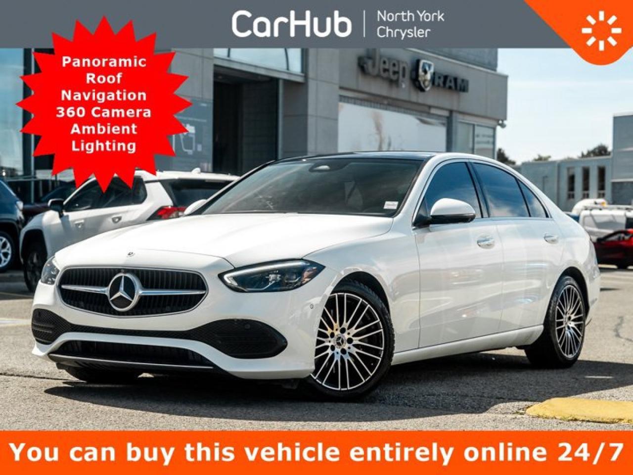 Used 2023 Mercedes-Benz C-Class C 300 Panoramic Roof Navigation 360 Camera Ambient Lighting Active Brake Assist Blind Spot Assist for sale in Thornhill, ON