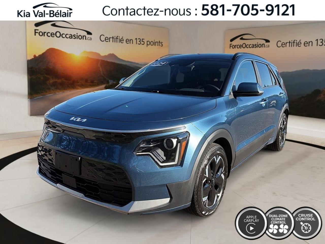Used 2024 Kia NIRO WIND+ A/C * HAYON * 407 KILOS * CARPLAY * CUIR for sale in Québec, QC